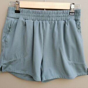 Cynthia Rowley Sage Green Athletic Shorts - XS | Zip Pockets